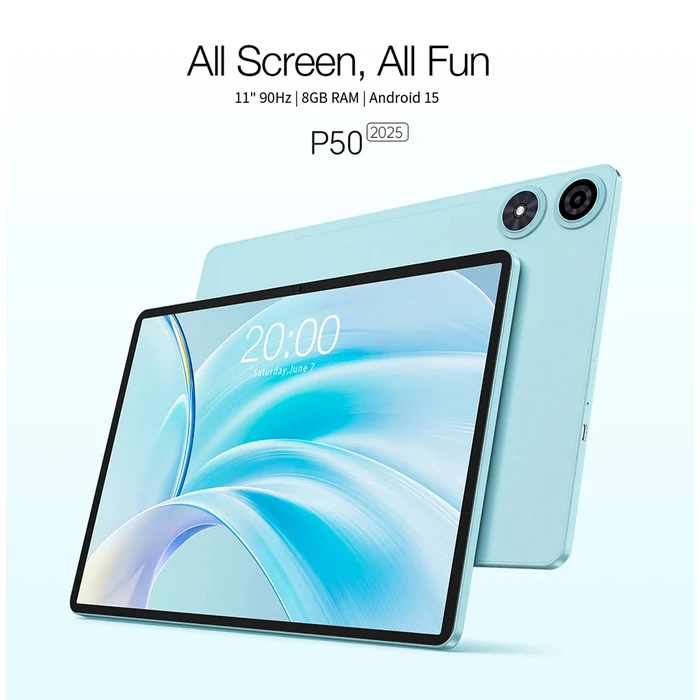 Teclast P50 2025 4G 11" Tablet (8GB/128GB/Πληκτρολόγιο/Στυλό Αφής/Θήκη) Μπλε