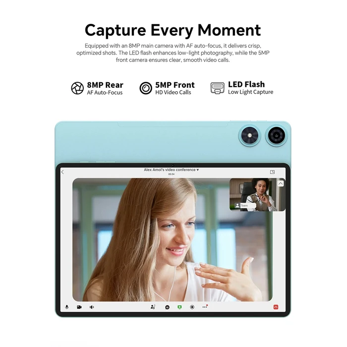Teclast P50 2025 4G 11" Tablet (8GB/128GB/Πληκτρολόγιο/Στυλό Αφής/Θήκη) Μπλε