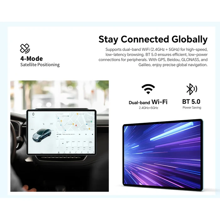 Teclast P50 2025 4G 11" Tablet (8GB/128GB/Πληκτρολόγιο/Στυλό Αφής/Θήκη) Μπλε