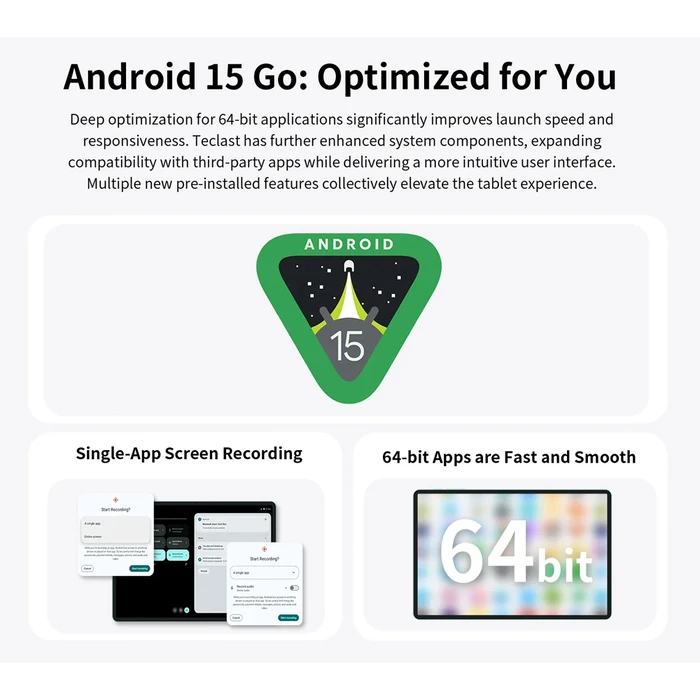Tablet Teclast P85 2025, 8", 3/64GB, Android 15, 5000mAh, Μπλε