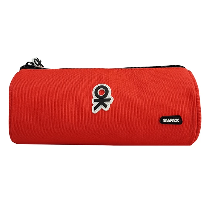 Υφασμάτινη Κασετίνα Mp Pa1025-06 Κυλινδρική Κόκκινη