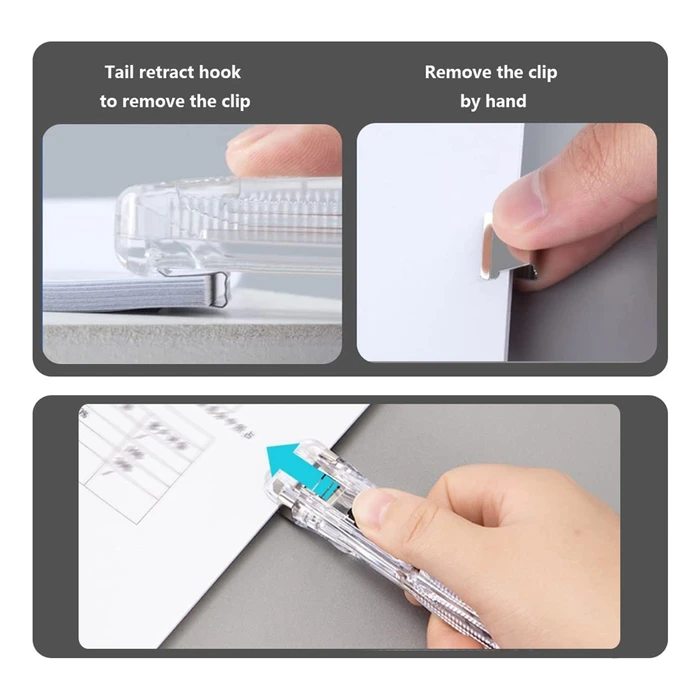 Συρραπτικό Τύπου Κλιπ MP PA109 με 8x επαναχρησιμοποιήσιμα κλιπ, 45 φύλλα, διάφανο
