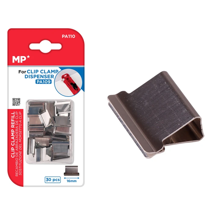 Κλιπ Ντοσιέ MP Ανταλλακτικά PA110, 10x16mm, 30τμχ