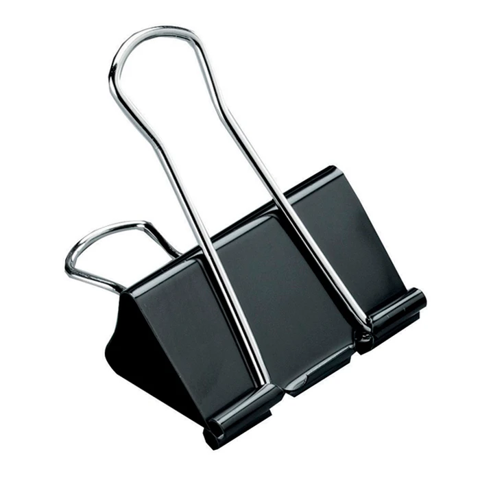 Μεταλλικό Κλιπ Mp Συγγράτησης Εγγράφων Pa384 25mm 8τμχ Μαύρα