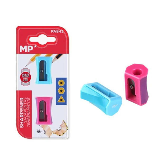 Σετ Πλαστικές Mp Ξύστρες Pa843 3.2cm Ροζ & Μπλε 2τμχ