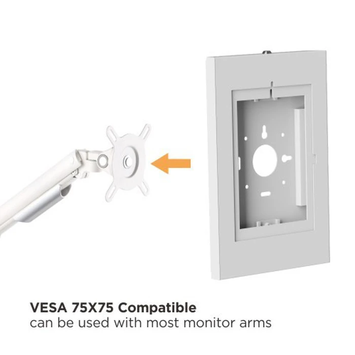 Επιτοίχια Βάση Tablet Brateck Pad34-01, Αντικλεπτική, 9.7-11", Μαύρη