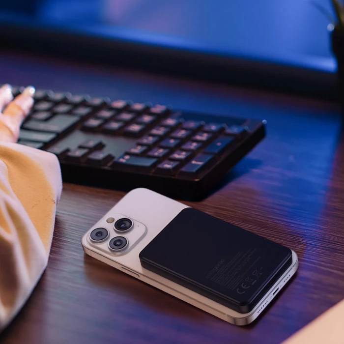 Energenie Μαγνητική MagSafe Power Bank 5000mAh 15W με USB-C Power Delivery Μαύρο