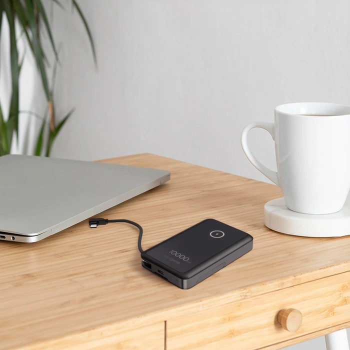 Energenie Μαγνητική Power Bank MagSafe 10.000mAh 15W με Stand Μαύρο