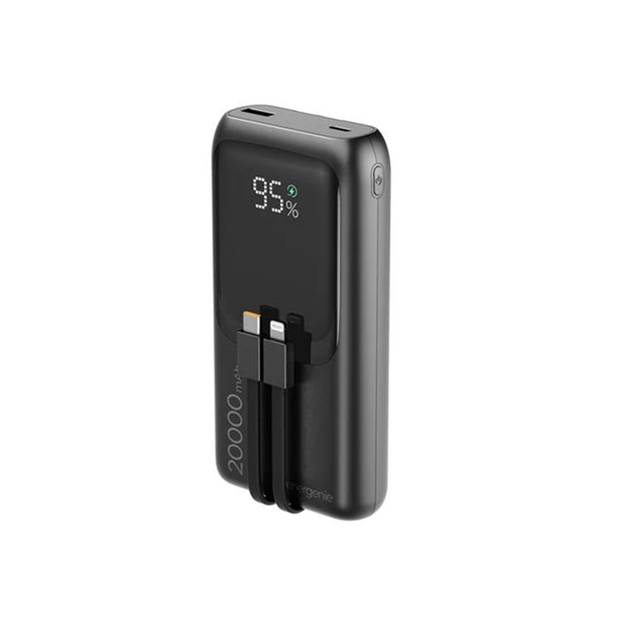 Energenie Fast Power Bank 20000mAh 20W με Θύρα USB-A και Θύρα USB-C Power Delivery / Quick Charge Μαύρο