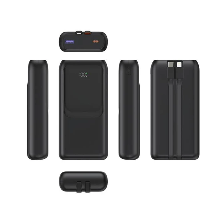 Energenie Fast Power Bank 20000mAh 20W με Θύρα USB-A και Θύρα USB-C Power Delivery / Quick Charge Μαύρο