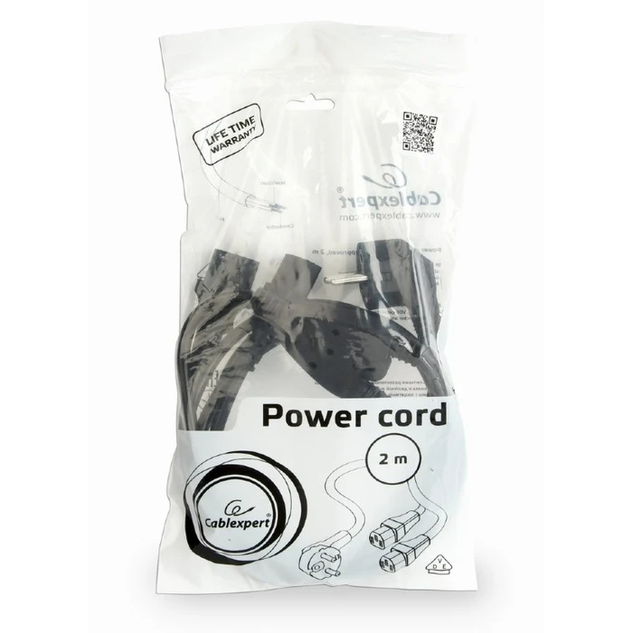 Καλώδιο Τροφοδοσίας Cablexpert Splitter C13 VDE APROVED 2m