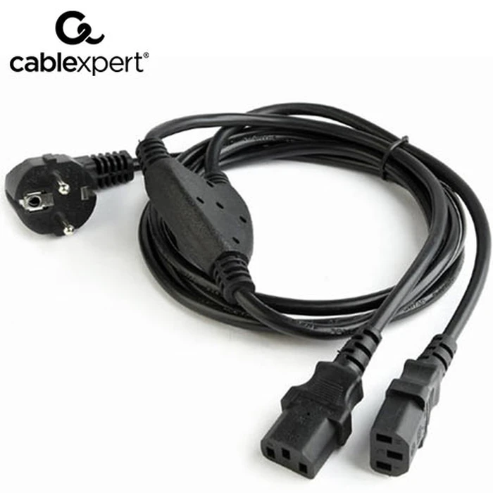 Καλώδιο Τροφοδοσίας Cablexpert Splitter C13 VDE APROVED 2m