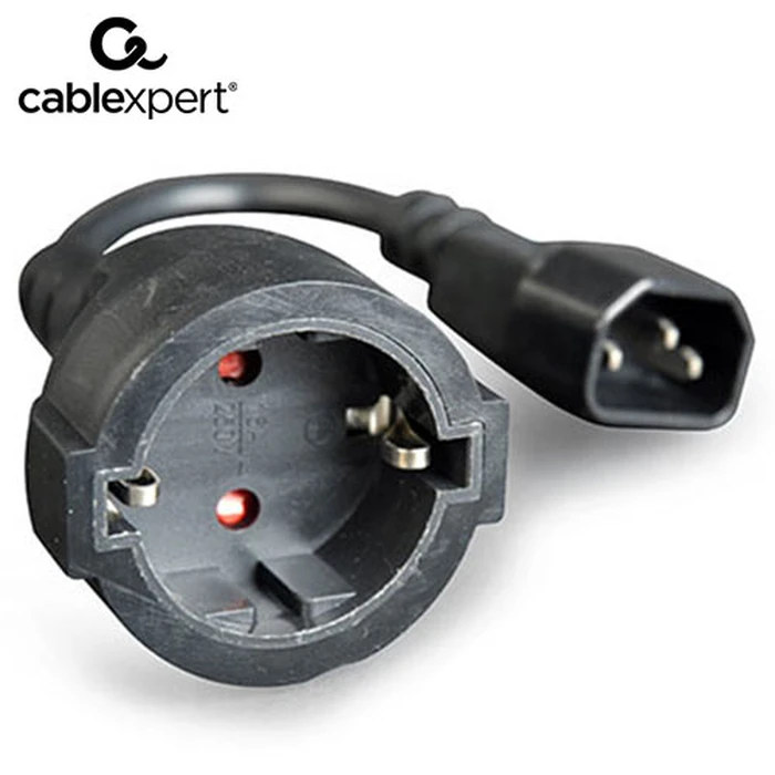 Καλώδιο Τροφοδοσίας Cablexpert Adapter (C14 Male to SCHUKO FEMALE)