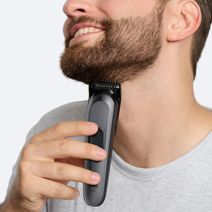 Braun Series 3 AIO3500 Ξυριστική Μηχανή Σώματος / Πρόσωπο Επαναφορτιζόμενη