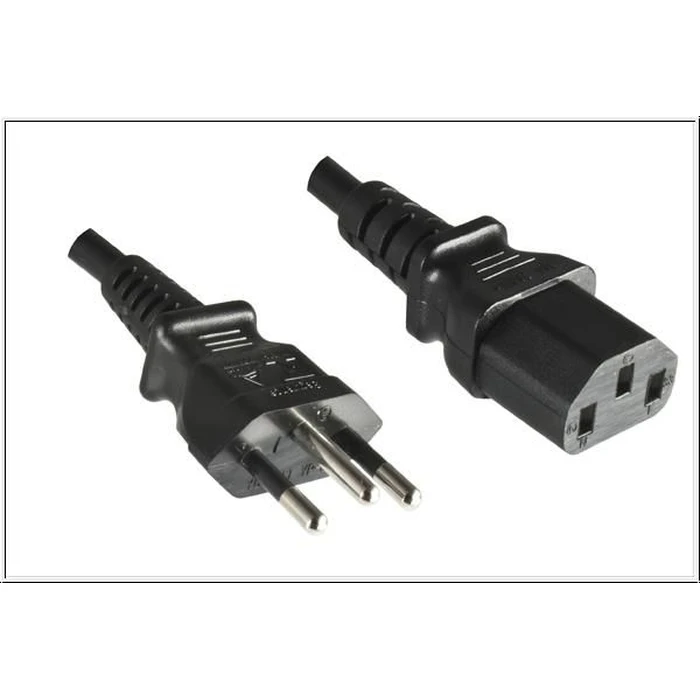 Microconnect IEC C13 - IEC C13 Καλώδιο Τροφοδοσίας 1,8 m Μαύρο (Brazil)