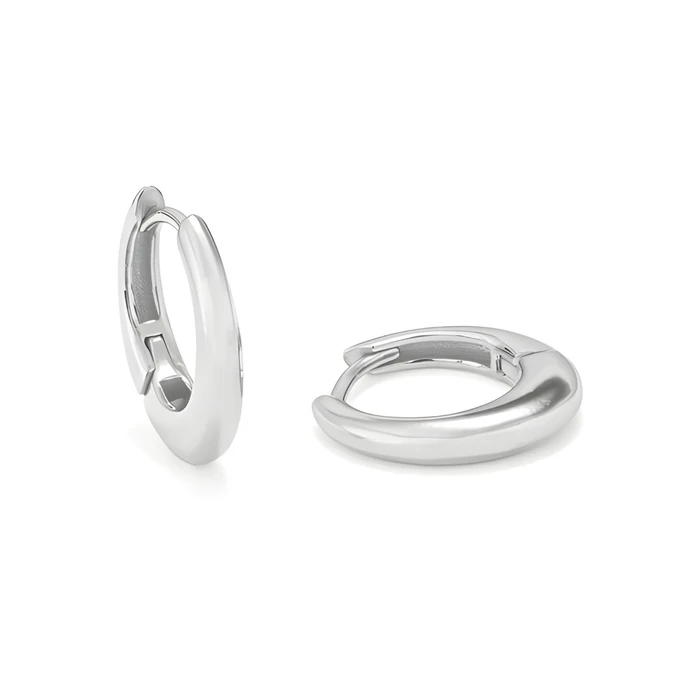 Γυναικεία Σκουλαρίκια Secrecy Pe103749 (2cm) από Ασήμι Grey