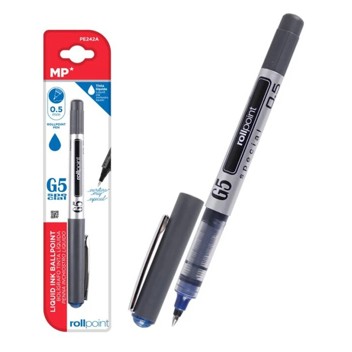 Στυλό Διαρκείας Mp Rollpoint Pe242a Καλλιγραφίας 0.5mm Μαύρος