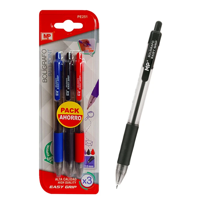 Σετ Στυλό Mp Διαρκείας Τριών Χρωμάτων Pe251 1.0mm 3τμχ