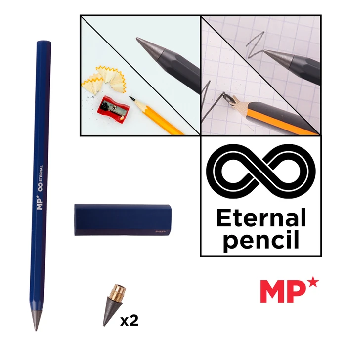 MP eternal μολύβι PE560 μπλε με γόμα & 2x ανταλλακτικές μύτες