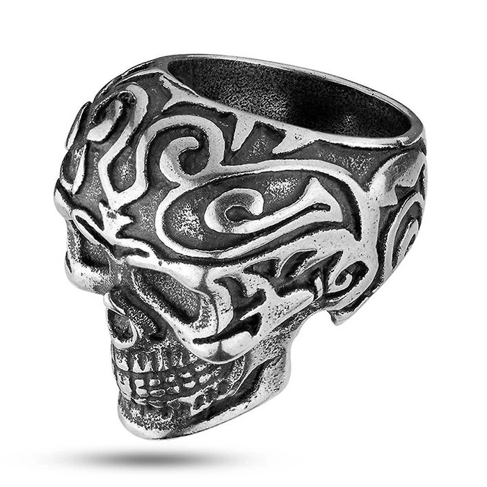 Ανδρικό Δαχτυλίδι Police Peagf2120202 (24) από Ατσάλι Grey