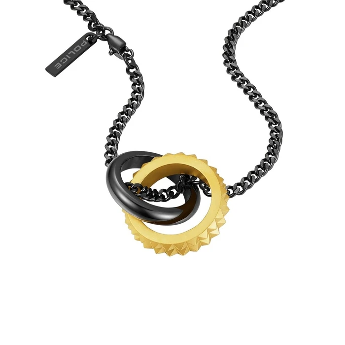 Ανδρικό Κολιέ Police Peagn0001804 (50cm) από Ατσάλι Black