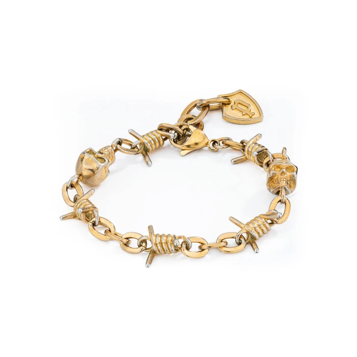 Ανδρικό Βραχιόλι Police Pejgb2112323 (20cm) από Ατσάλι Golden