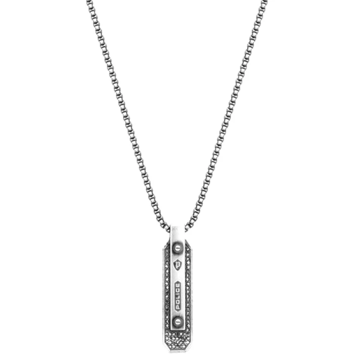 Ανδρικό Κολιέ Police Pejgn2008531 (500+200Mm) από Ατσάλι Grey