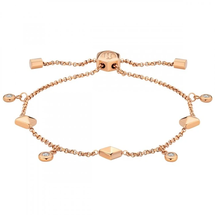 Γυναικείο Βραχιόλι Police Pejlb2010423 (18cm) από Ατσάλι Pink