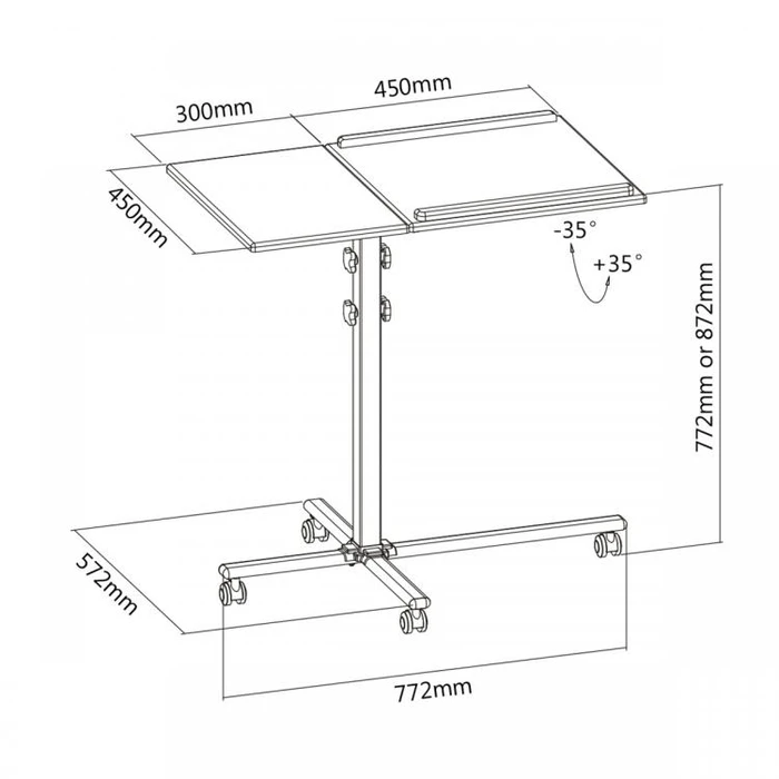 Βάση Projector Sbox MOBILE FLOOR STAND