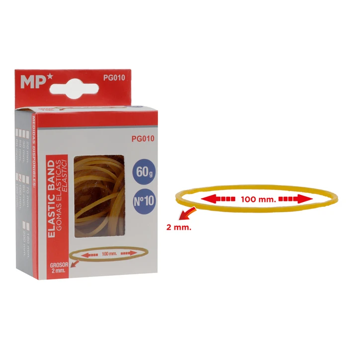 Λαστιχάκια Συσκευασίας Mp Pg010 Σε Κουτί No10 2x100mm 60g