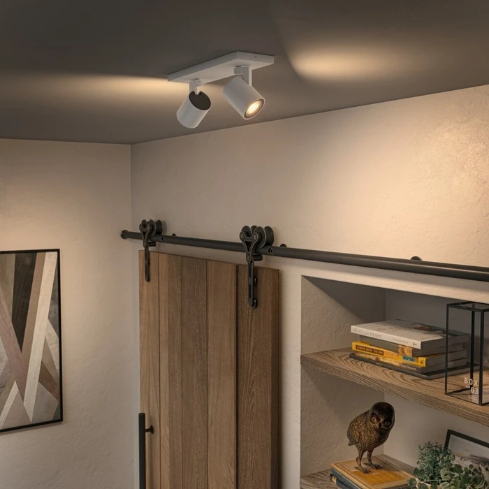 Philips Hue White Ambiance Runner Spot 2 φώτα Λευκό 2x350 lm με διακόπτη dimmer (KY01-1FG)