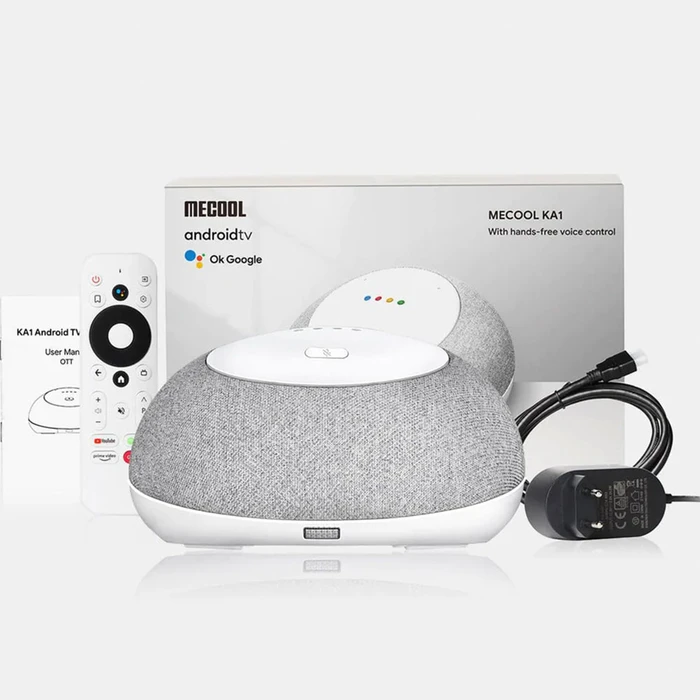 TV Box Mecool 2in1 Smart Speaker with Google Assistant AND 4K Android 11 4+32G