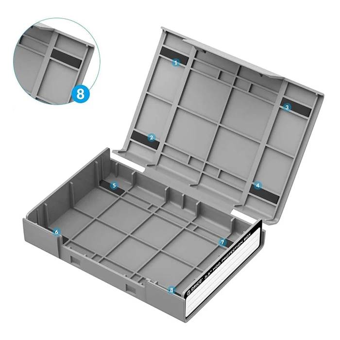 Θήκη Προστασίας Orico για 3.5" Hdd Php35-V1, Γκρι