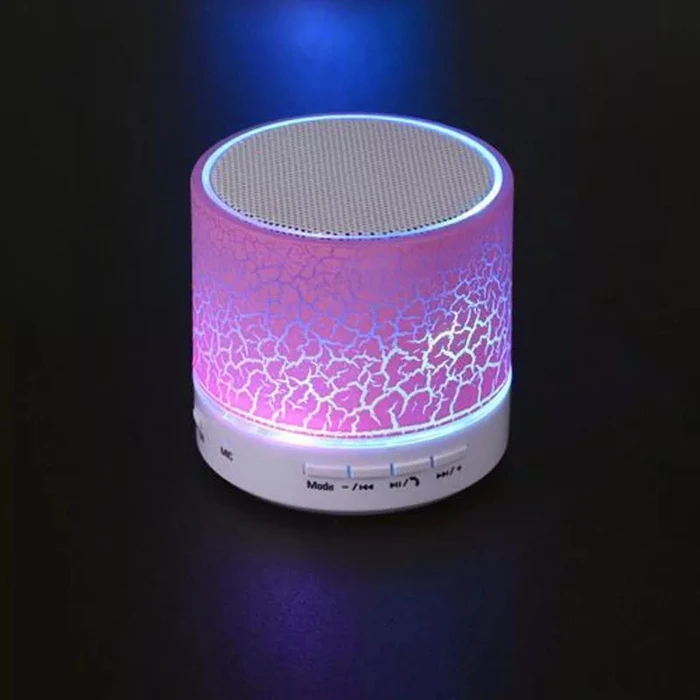 Φορητό Ηχείο Bluetooth Lamtech LED LIGHT With FM PINK