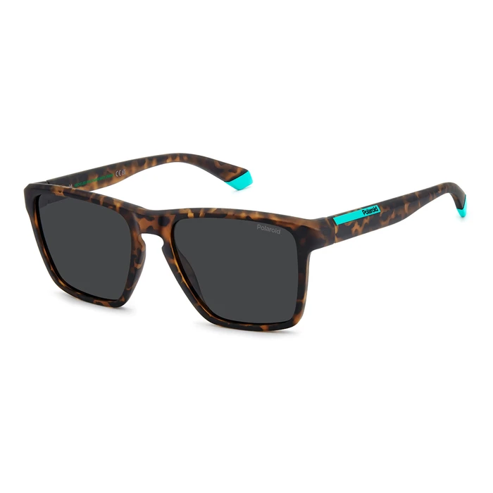 Polaroid Men's Aviator Sunglasses PLD2167/S N9P/M9 - Brown Tortoise Polycarbonate Frame with Grey Polarized Lenses
