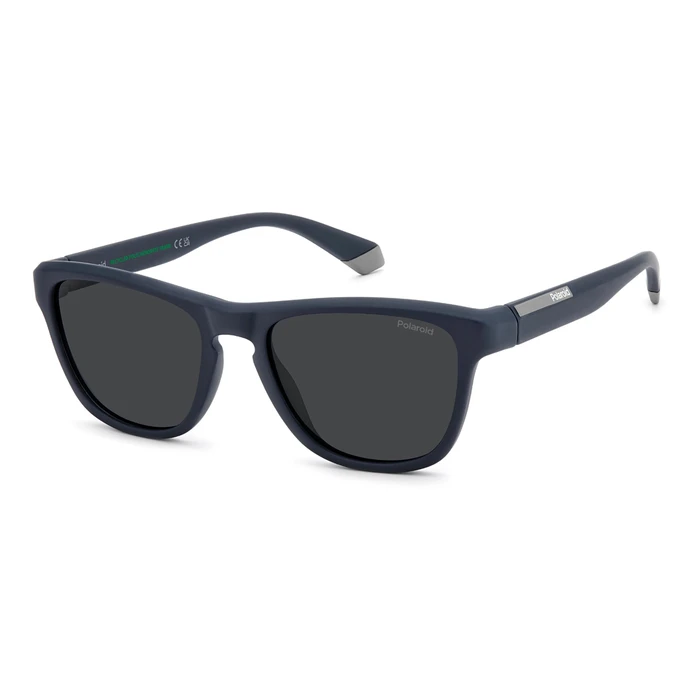 Polaroid Men's Sunglasses PLD2168/S 4NZ — Navy Blue Frame, Grey Polarized Lenses (54/18/145 mm)