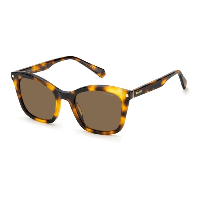 Polaroid Women's Sunglasses PLD4110/S/X 086 – Brown Polarized Lenses, Acetate Frame (51/20/145 mm)