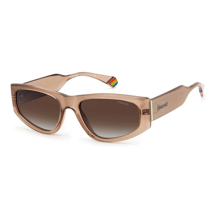 Polaroid Unisex Sunglasses PLD6169/S 10A/LA — Beige Frame, Brown Polarized Lenses, 55/18/140 mm, Category 3 UV400