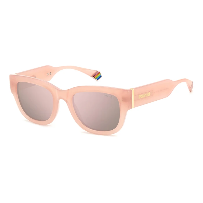 Polaroid Women's Sunglasses PLD6213/S/X 35J - Pink Acetate Frame, Pink Mirror Lens 51/21/140 mm