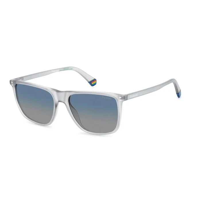 Polaroid Men's Sunglasses PLD6232/S 2M4/Z7 — Transparent Frame, Blue Gradient Lenses (55/17/140)