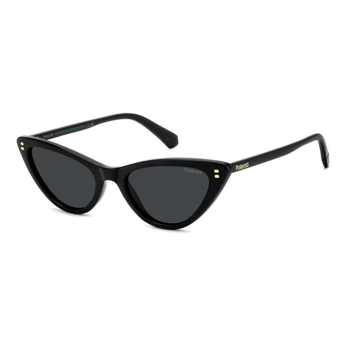 Polaroid Women's Sunglasses PLD6246/S 807/M9 – Cat Eye, Grey Polarized Lenses, Black Frame (52/18/140 mm)