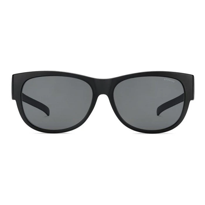 Polaroid Ancillaries Unisex Fit-Over Sunglasses PLD9004/S DL5/Y2 (Polarized, Grey Lenses, Black Frame)