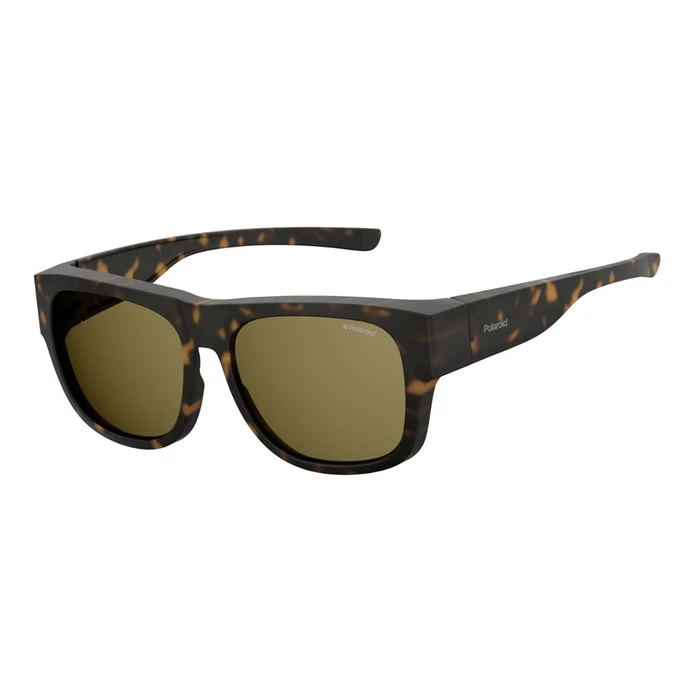 Polaroid Ancillaries Unisex Fit‑Over Sunglasses PLD9010/S N9P/SP — Tortoiseshell Polycarbonate Frame with Polarized Brown Lenses