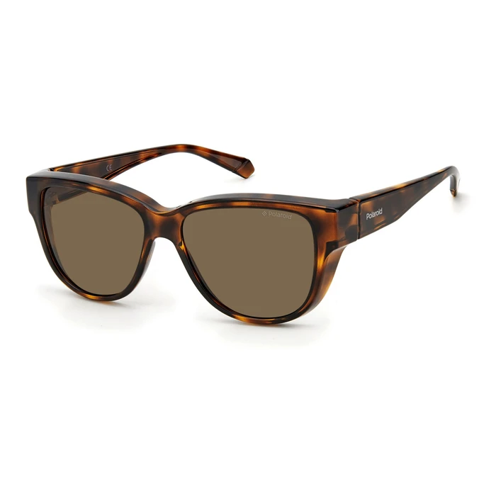 Polaroid PLD9013/S 9N4/SP Women's Fit-Over Sunglasses — Brown Polarized Lenses, Polycarbonate Frame (PLD-9013-S-9N4)