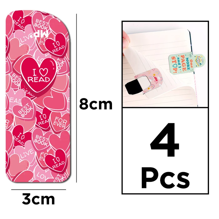 Σελιδοδείκτες MP μαγνητικοί PN242-06, 8x3cm, 4τμχ