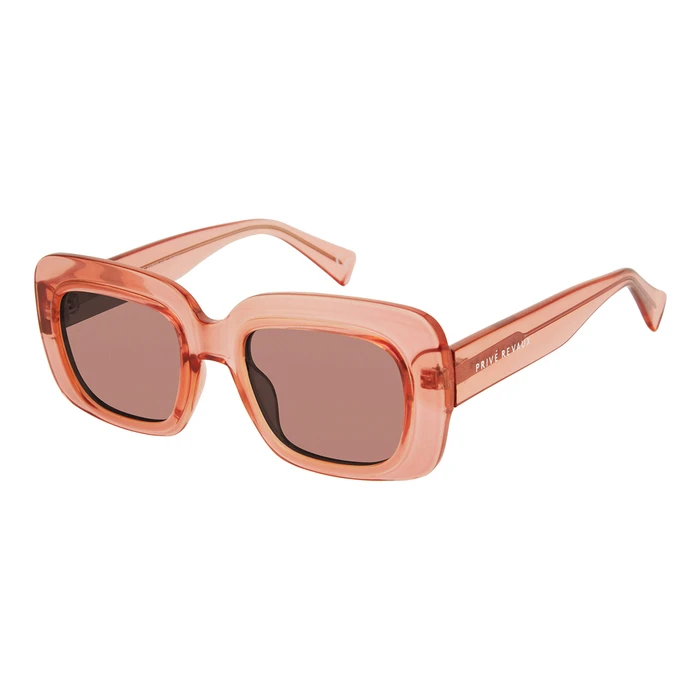 PRIVÉ REVAUX Women Sunglasses PORT MIAMI/S S8R 51/21/145 Pink Polarized Resin Frame