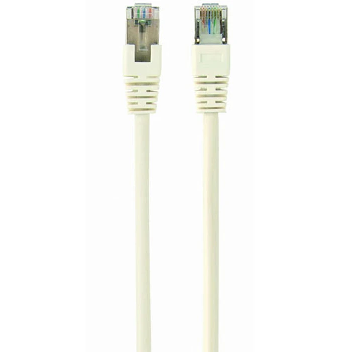 Καλώδιο Δικτύου Cablexpert FTP CAT6 UTP WHITE SHIELDED 0.5M