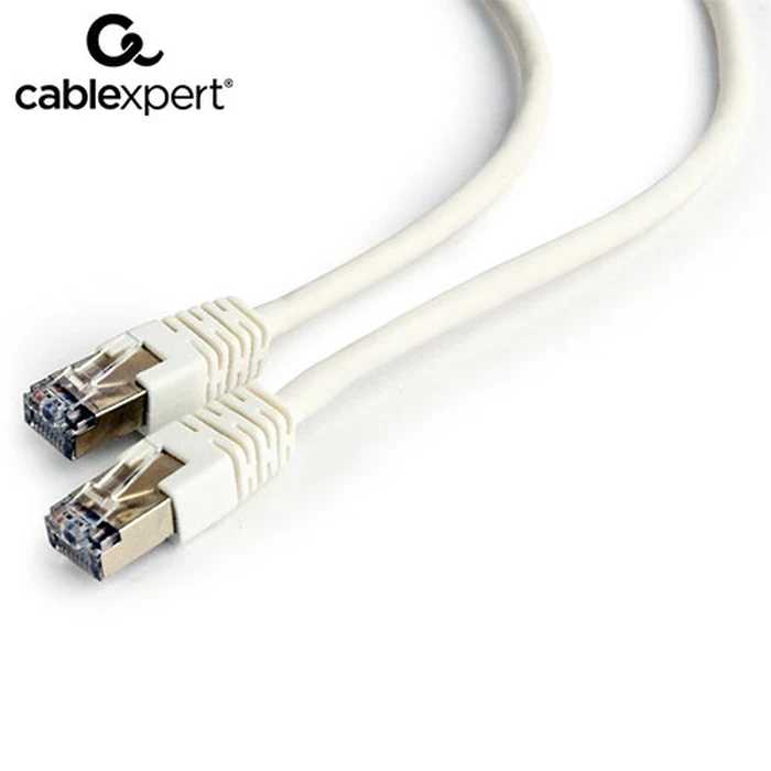 Καλώδιο Δικτύου Cablexpert FTP CAT6 UTP WHITE SHIELDED 0.5M