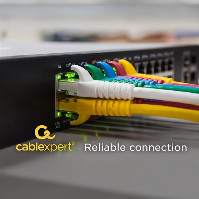 CABLEXPERT S/FTP Cat6a LSZH Patch Cord 0.25m Yellow (PP6A-LSZHCU-Y-0.25M)