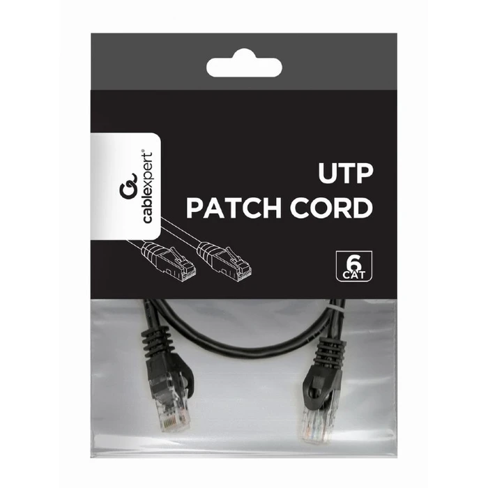 Καλώδιο Δικτύου Cablexpert UTP CAT6 0.5M Black